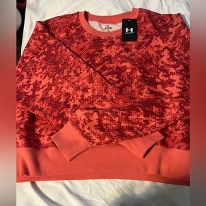 Camo crew Woman’s NEW under Armour rival fleece sweat shirt size  XL
